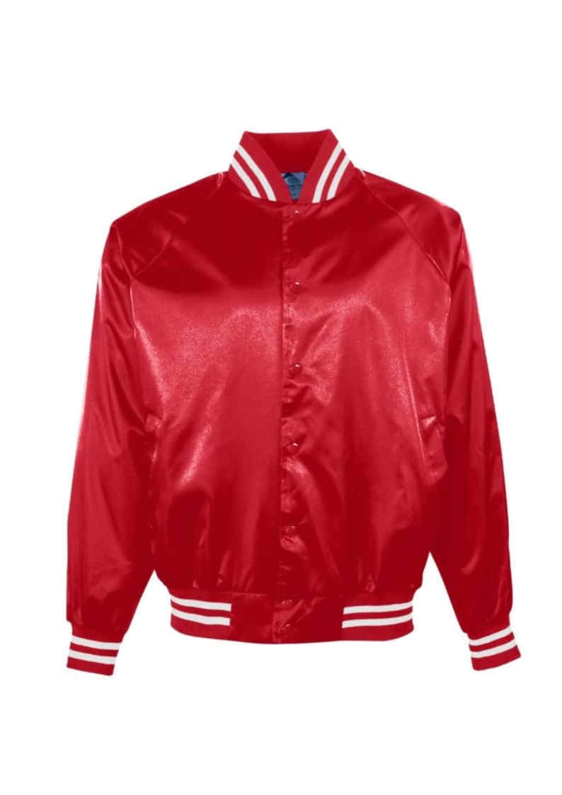 SATIN JACKET RED