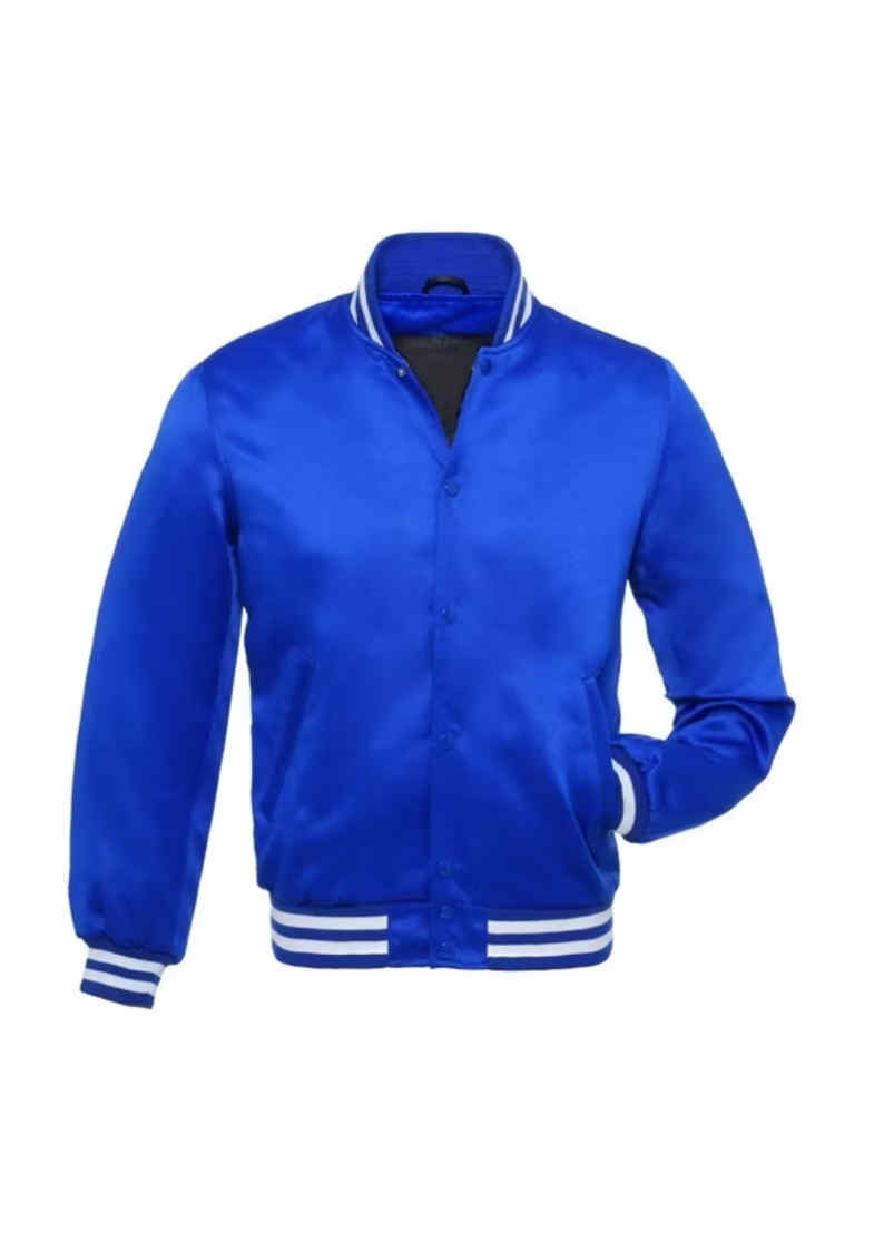 SATIN JACKET DARK BLUE