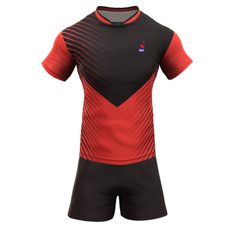 RUGBY UNIFORM RED & BLACK